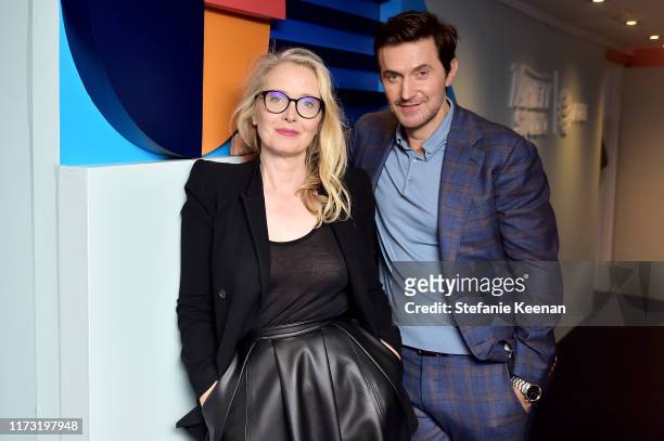 Julie Delpy and Richard Armitage stop by AT&T ON LOCATION during Toronto International Film Festival 2019 at Hotel Le Germain on September 08, 2019...