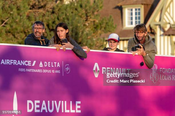 Members of the public are seen as they wait for actor Johnny Depp ahead the "Waiting For The Barbarians" Premiere during the 45th Deauville American...