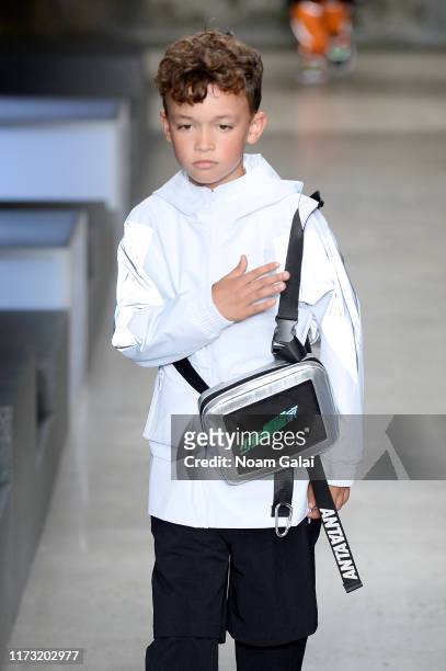 Model walks the runway for China Day: Anta Kids during New York Fashion Week: The Shows on September 08, 2019 in New York City.