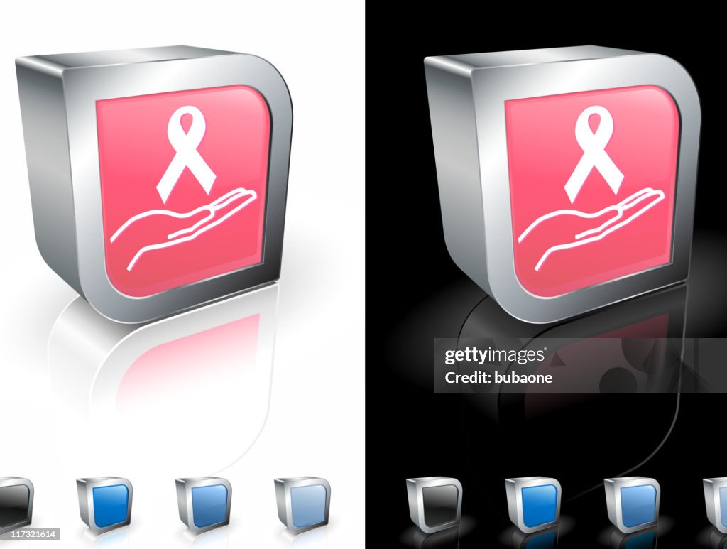 Breast cancer support ribbon royalty free vector art