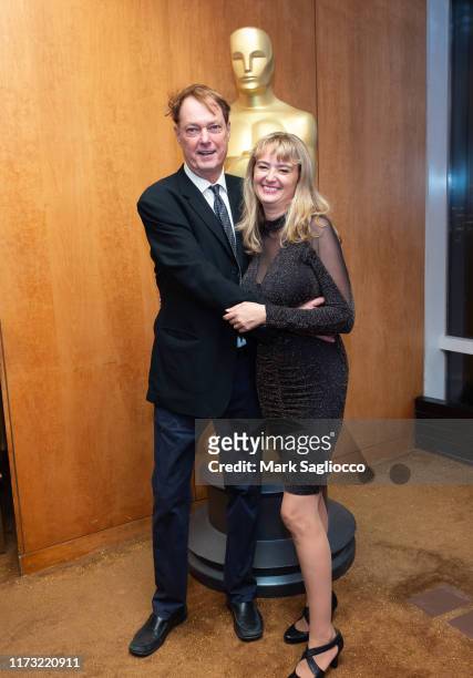 Bill Plympton and Sandrine Plympton attend The Academy Of Motion Picture Arts & Sciences 2019 New Members Party on October 01, 2019 in New York City.