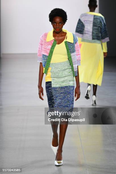 Model walks the runway for China Day: Lily during New York Fashion Week: The Shows on September 08, 2019 in New York City.