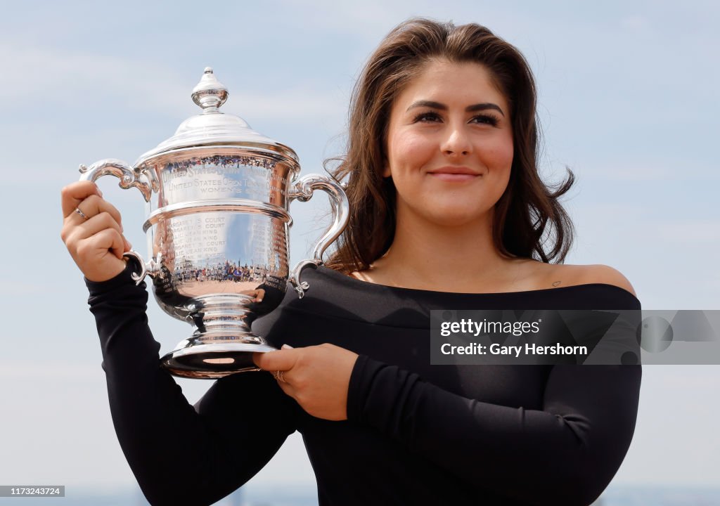 US Open Women's Champion Bianca Andreescu at Top of the Rock