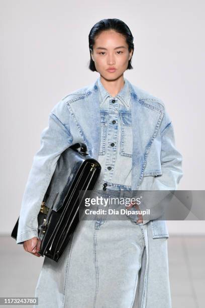 Model walks the runway for China Day: Lily during New York Fashion Week: The Shows on September 08, 2019 in New York City.