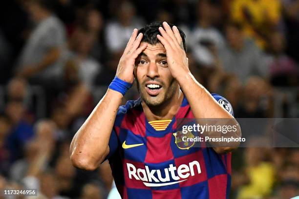 Luis Suarez of FC Barcelona during the UEFA Champions League - Group F match between FC Barcelona and Inter Milan on October 2, 2019 in Barcelona,...