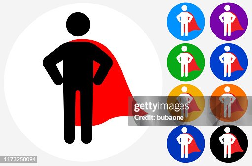 Superhéroe seguro con Cape Icon Superhéroe seguro con Cape Icon