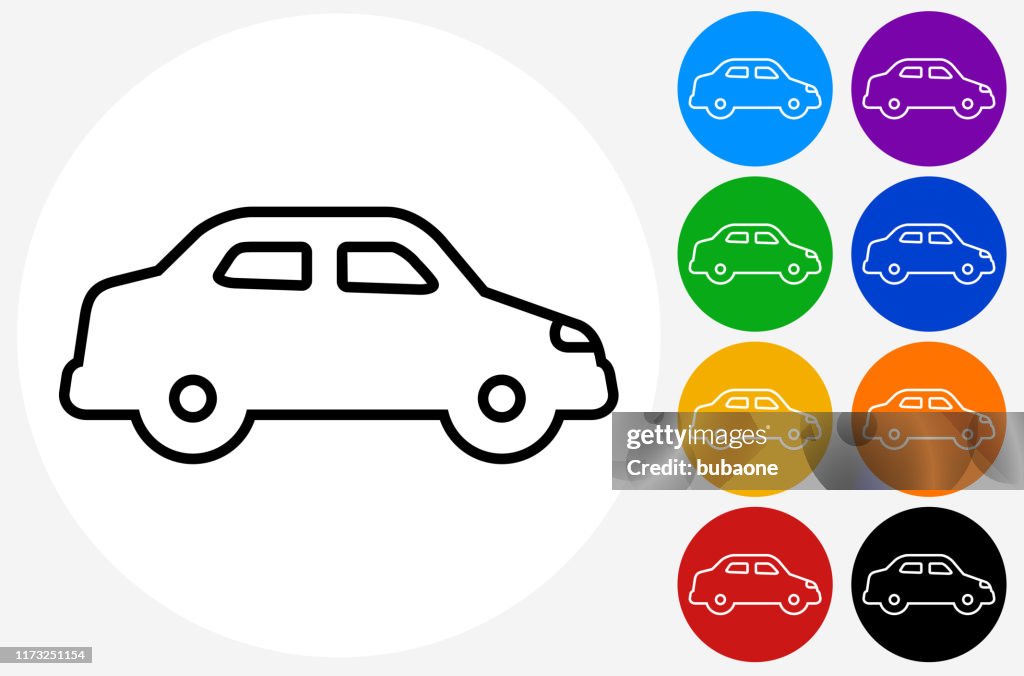 Modern Car Side View Icon
