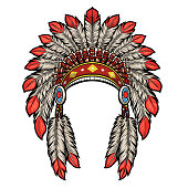 american native indian head dress