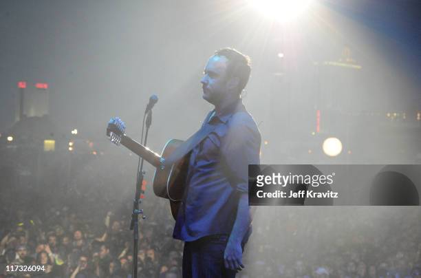 Dave Matthews of the Dave Matthews Band performs during day two of Dave Matthews Band Caravan at Bader Field on June 25, 2011 in Atlantic City, New...