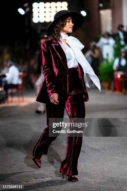 Marquita Pring walks the runway during the TOMMYNOW New York Fall 2019 fashion show at The Apollo Theater on September 08, 2019 in New York City.