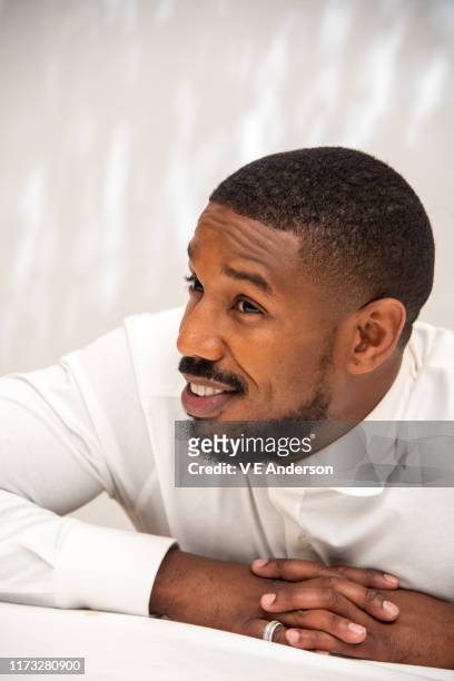 Michael B. Jordan at the "Just Mercy" Press Conference at the Fairmont Royal York on September 07, 2019 in Toronto, Canada.