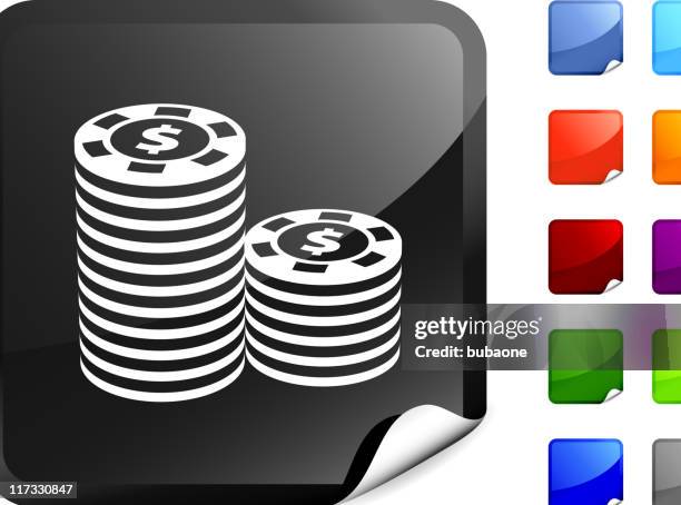 stack of poker chips internet royalty free vector art - poker chips stack vector stock illustrations