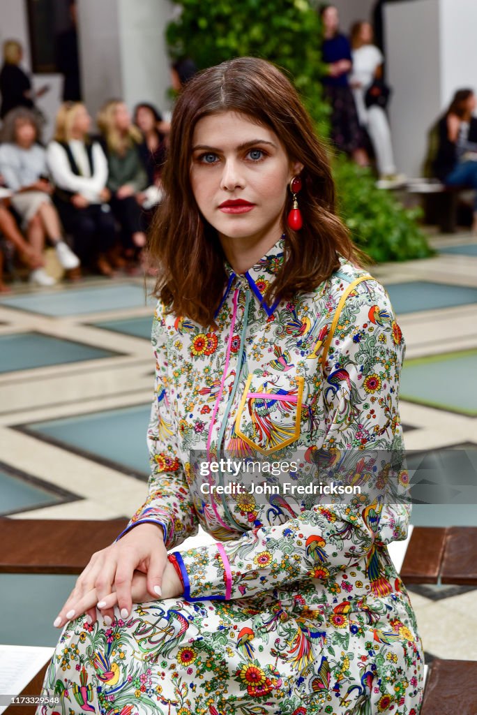 Alexandra Daddario attends the Tory Burch S/S 20 Fashion Show at