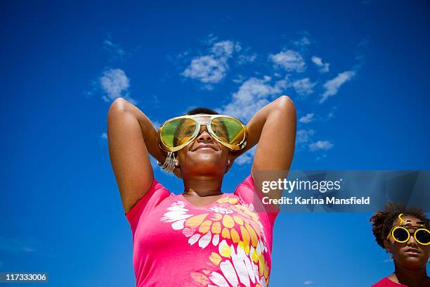 mother and daughter - big sunglasses stock pictures, royalty-free photos & images