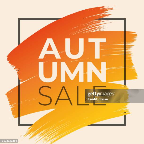 ilustrações de stock, clip art, desenhos animados e ícones de autumn sale design for advertising, banners, leaflets and flyers. - fundos investimento