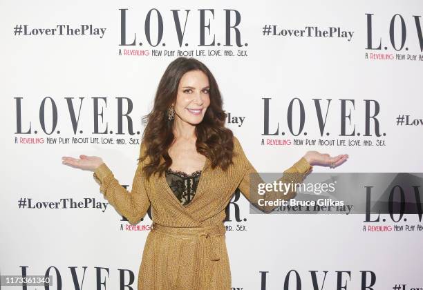 Lois Robbins poses at the opening night party for the new play "L.O.V.E.R." at Yotel on September 8, 2019 in New York City.