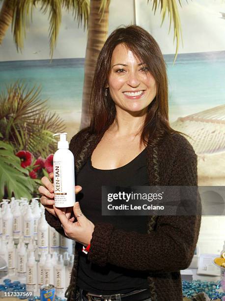 Judie Aronson at Xen-Tan during Silver Spoon Pre-Golden Globe Hollywood Buffet - Day 2 at Private Residence in Los Angeles, California, United States.