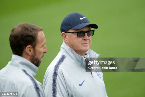 Les Reed of England during a training session at Staplewood on September 09, 2019 in Southampton, England.
