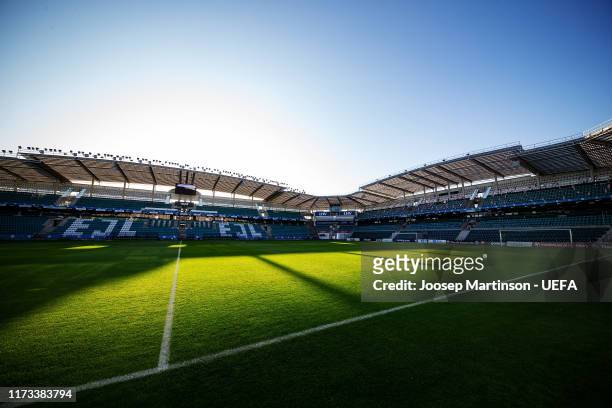 General view inside the stadium ahead of the UEFA Euro 2020 Qualifier group C match between Estonia and Netherlands at A le Coq Arena on September...