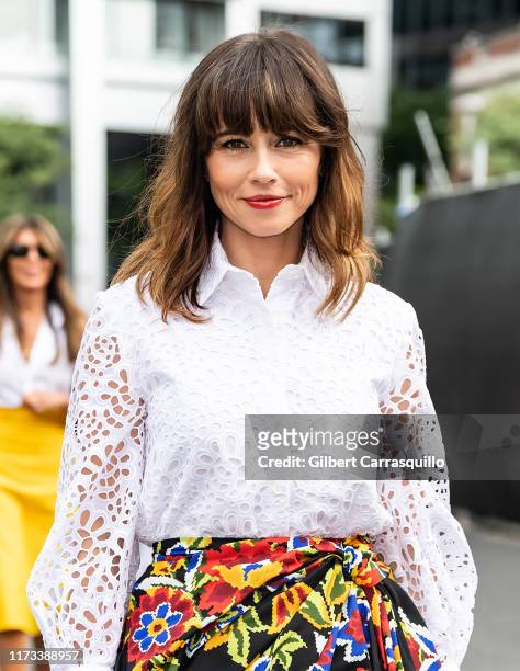Actress Linda Cardellini is seen arriving to Carolina Herrera fashion show during New York Fashion Week on September 09, 2019 in New York City.