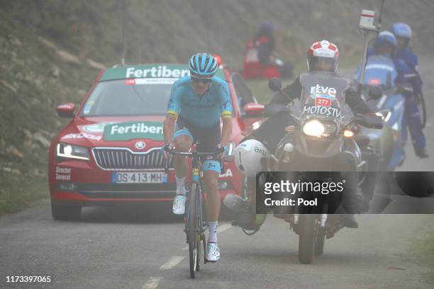 Jakob Fuglsang of Denmark and Astana Pro Team / Fog / during the 74th Tour of Spain 2019, Stage 16 a 144,4km stage from Pravia to Alto de La Cubilla....