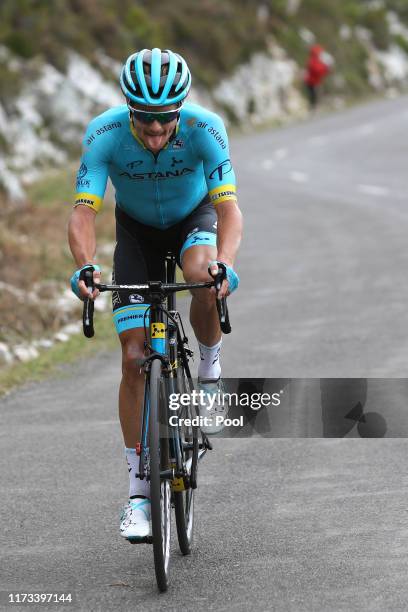 Jakob Fuglsang of Denmark and Astana Pro Team / during the 74th Tour of Spain 2019, Stage 16 a 144,4km stage from Pravia to Alto de La Cubilla. Lena...