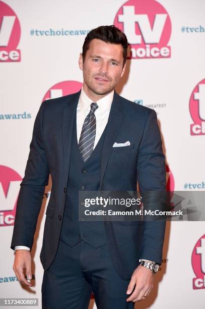 Mark Wright attends The TV Choice Awards 2019 at Hilton Park Lane on September 09, 2019 in London, England.