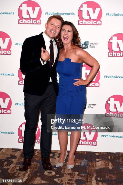 Ben Shephard and Susanna Reid attend The TV Choice Awards 2019 at Hilton Park Lane on September 09, 2019 in London, England.