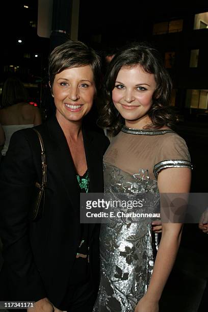 Producer Cathy Konrad and Ginnifer Goodwin during 20th Century Fox and The Motion Picture & Television Fund Screening of "Walk the Line" at Academy...