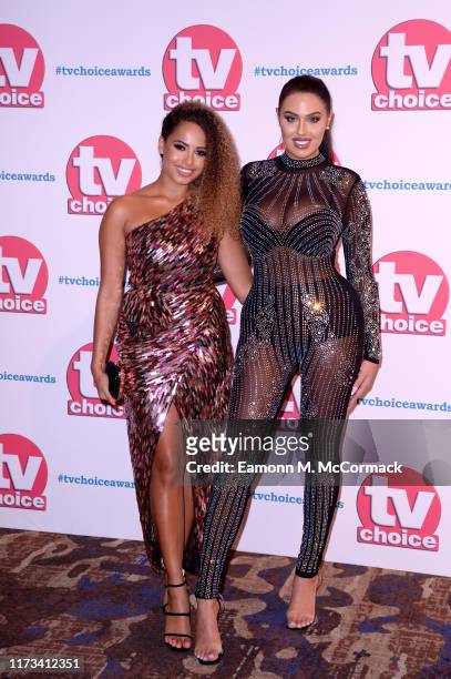 Amber Gill and Anna Vakili attend The TV Choice Awards 2019 at Hilton Park Lane on September 09, 2019 in London, England.