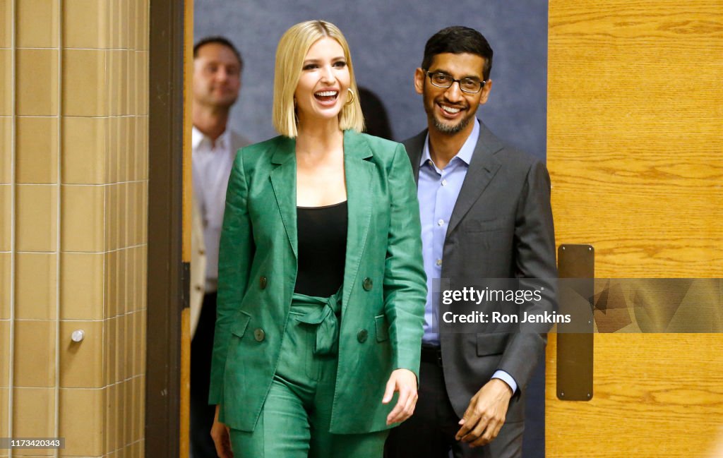 Ivanka Trump And Google CEO Sundar Pichai Hold Roundtable In Dallas