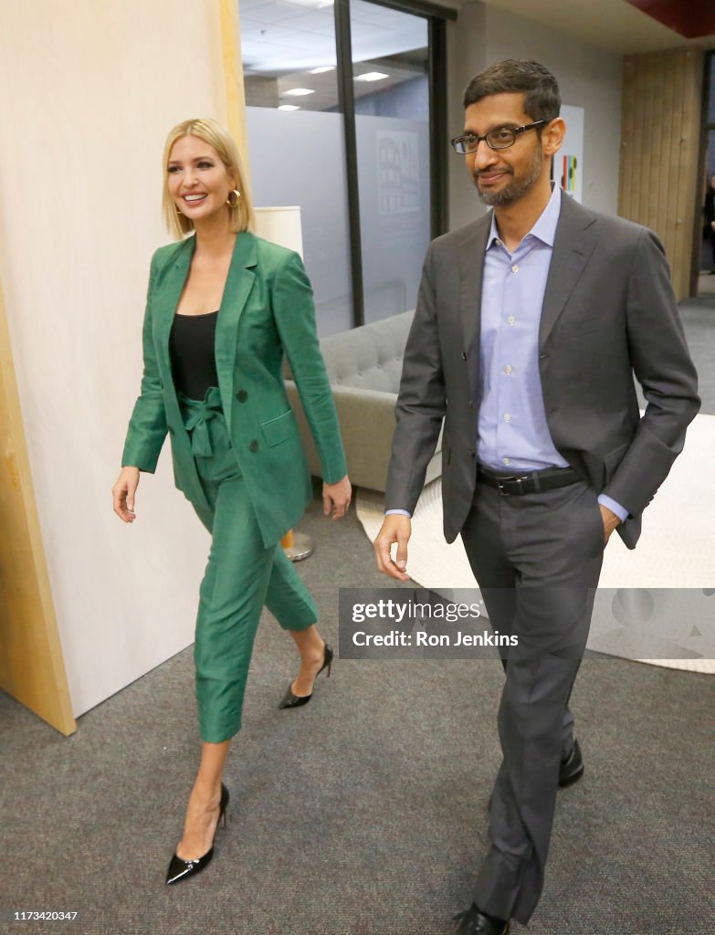 Ivanka Trump And Google CEO Sundar Pichai Hold Roundtable In Dallas