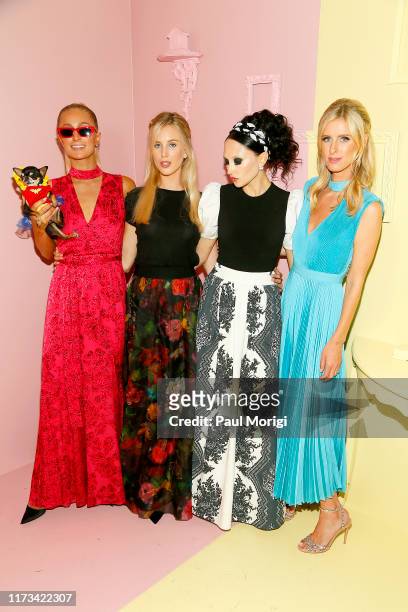 Paris Hilton, Tessa Hilton, Stacey Bendet and Nicky Hilton Rothschild attend the Alice + Olivia by Stacey Bendet arrivals during New York Fashion...