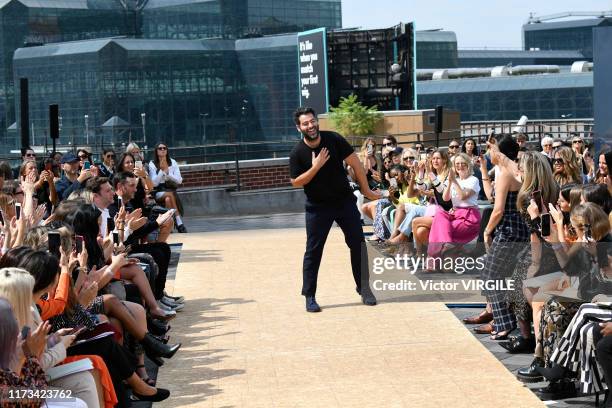 Fashion designer Jonathan Simkhai walks the runway at the Jonathan Simkhai Ready to Wear Spring/Summer 2020 fashion show during New York Fashion Week...