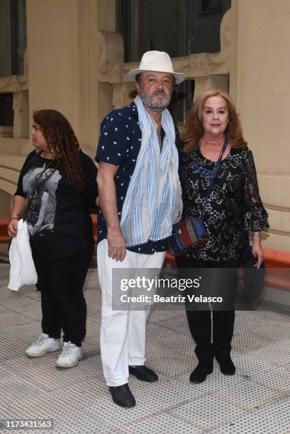 Fedra Lorente attends the Camilo Sesto Chapel at Spanish Copyright Association on September 09, 2019 in Madrid, Spain.