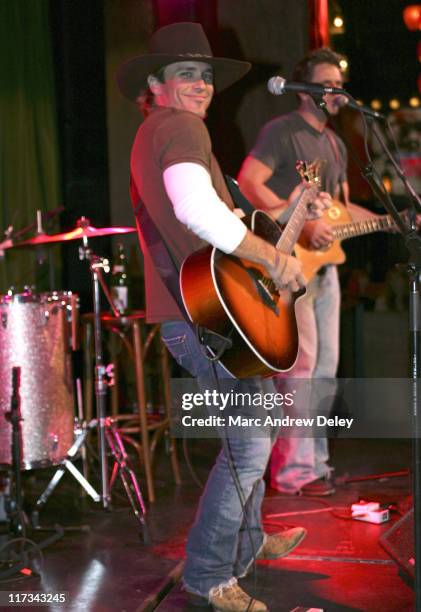 Scott Reeves and Aaron Benward of Blue County during Country Takes New York City - Blue County in Concert at Hiro in New York City, New York, United...