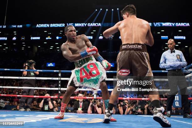 Bill Tompkins/Getty Images Mikey Garcia defeats Adrien Broner in their Super Lightweight bout by Unanimous Decision at the Barclay Center in...