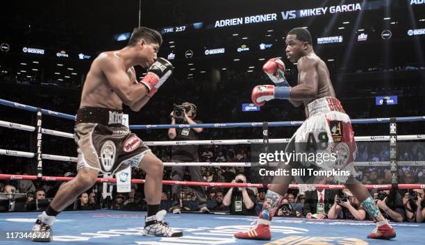 Bill Tompkins/Getty Images Mikey Garcia defeats Adrien Broner in their Super Lightweight bout by Unanimous Decision at the Barclay Center in...