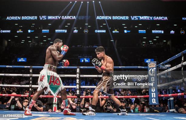 Bill Tompkins/Getty Images Mikey Garcia defeats Adrien Broner in their Super Lightweight bout by Unanimous Decision at the Barclay Center in...