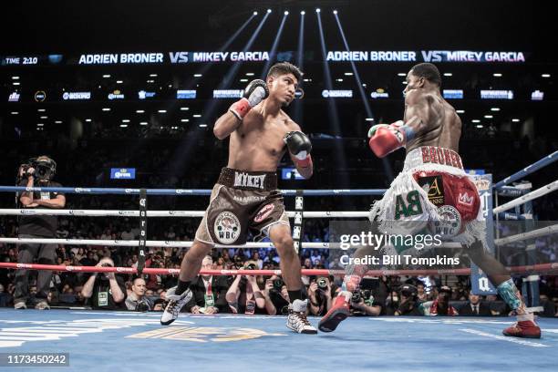 Bill Tompkins/Getty Images Mikey Garcia defeats Adrien Broner in their Super Lightweight bout by Unanimous Decision at the Barclay Center in...