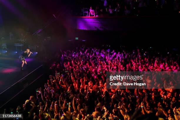 Taylor Swift performs during the "City of Lover" concert at L'Olympia on September 9, 2019 in Paris, France.