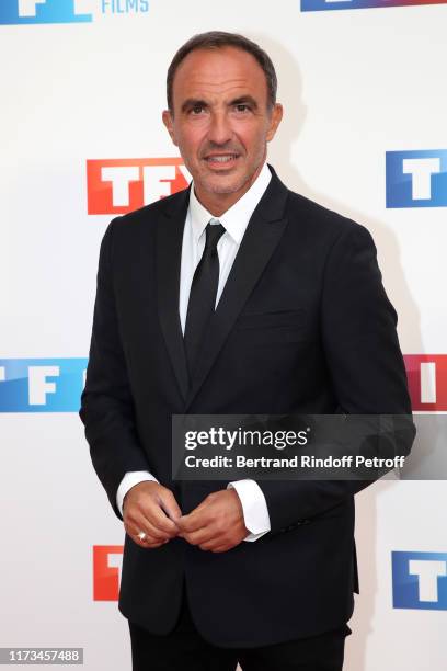 Journalist Nikos Aliagas attends the Groupe TF1 : Photocall at Palais de Tokyo on September 09, 2019 in Paris, France.