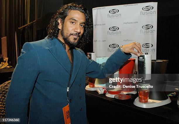 Naveen Andrews during The Flavia Fusion Retreat by Backstage Creations at the 2005 Billboard Music Awards - Day 2 at MGM in Las Vegas, NV, United...