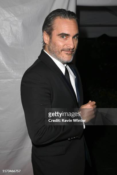 Joaquin Phoenix attends the "Joker" premiere during the 2019 Toronto International Film Festival at Roy Thomson Hall on September 09, 2019 in...
