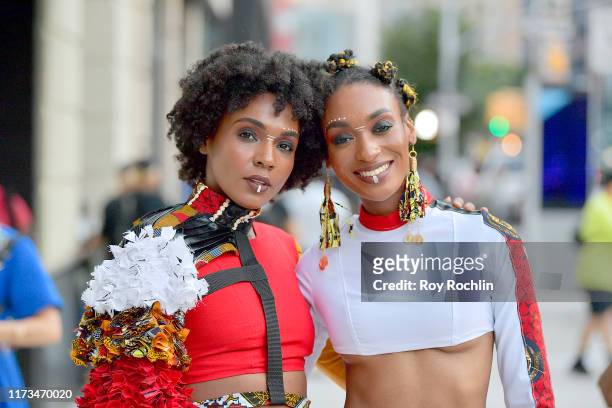 Guests arrive to Spring Studios during New York Fashion Week: The Shows on September 09, 2019 in New York City.