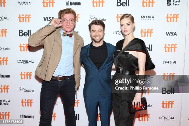 Samara Radcliffe Rhys Darby, Daniel Radcliffe and Samara Weaving attend the