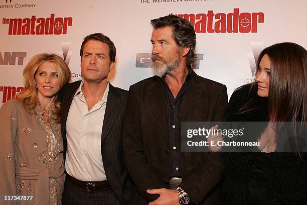 Greg Kinnear, Helen Labdon, Pierce Brosnan and Keely Shaye Smith