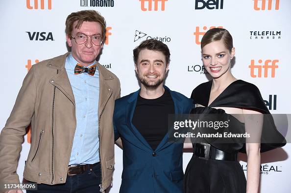 Samara Radcliffe Rhys Darby, Daniel Radcliffe and Samara Weaving attend the