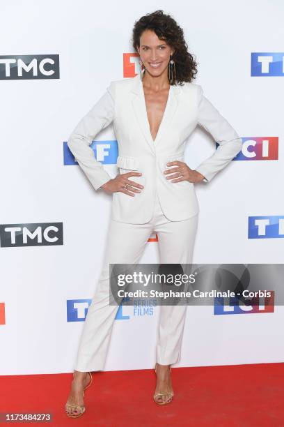 Linda Hardy attends the Groupe TF1 : Photocall At Palais De Tokyo on September 09, 2019 in Paris, France.