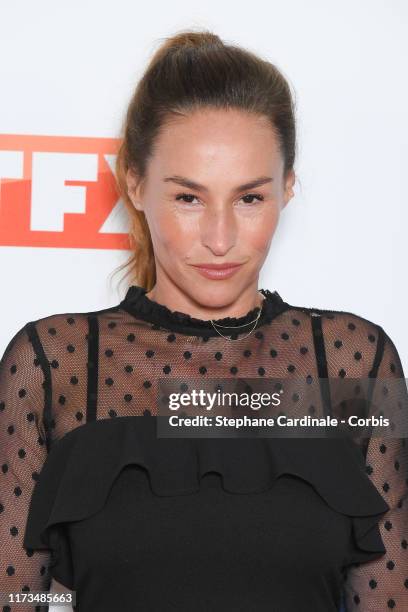 Vanessa Demouy attends the Groupe TF1 : Photocall At Palais De Tokyo on September 09, 2019 in Paris, France.